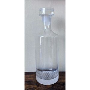 Rare  MCM Richard Meier Nan Swid frosted handblown glass decanter